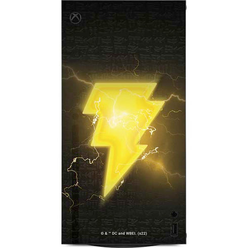 DC Comics Black Adam Lightning Bolt XBox Series X Digital Edition Console Skin